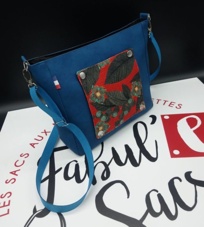 sac besace femme bleu jean's