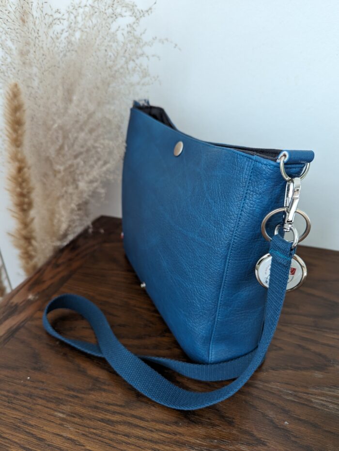 pochette femme bleu