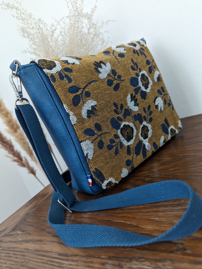 pochette femme bleu