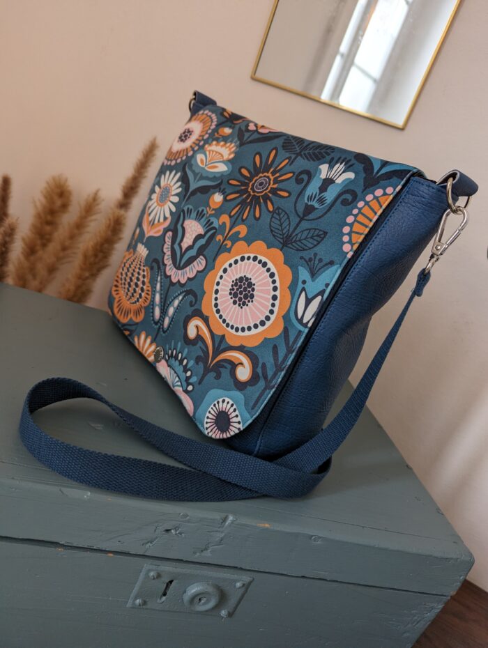 sac bandoulière bleu