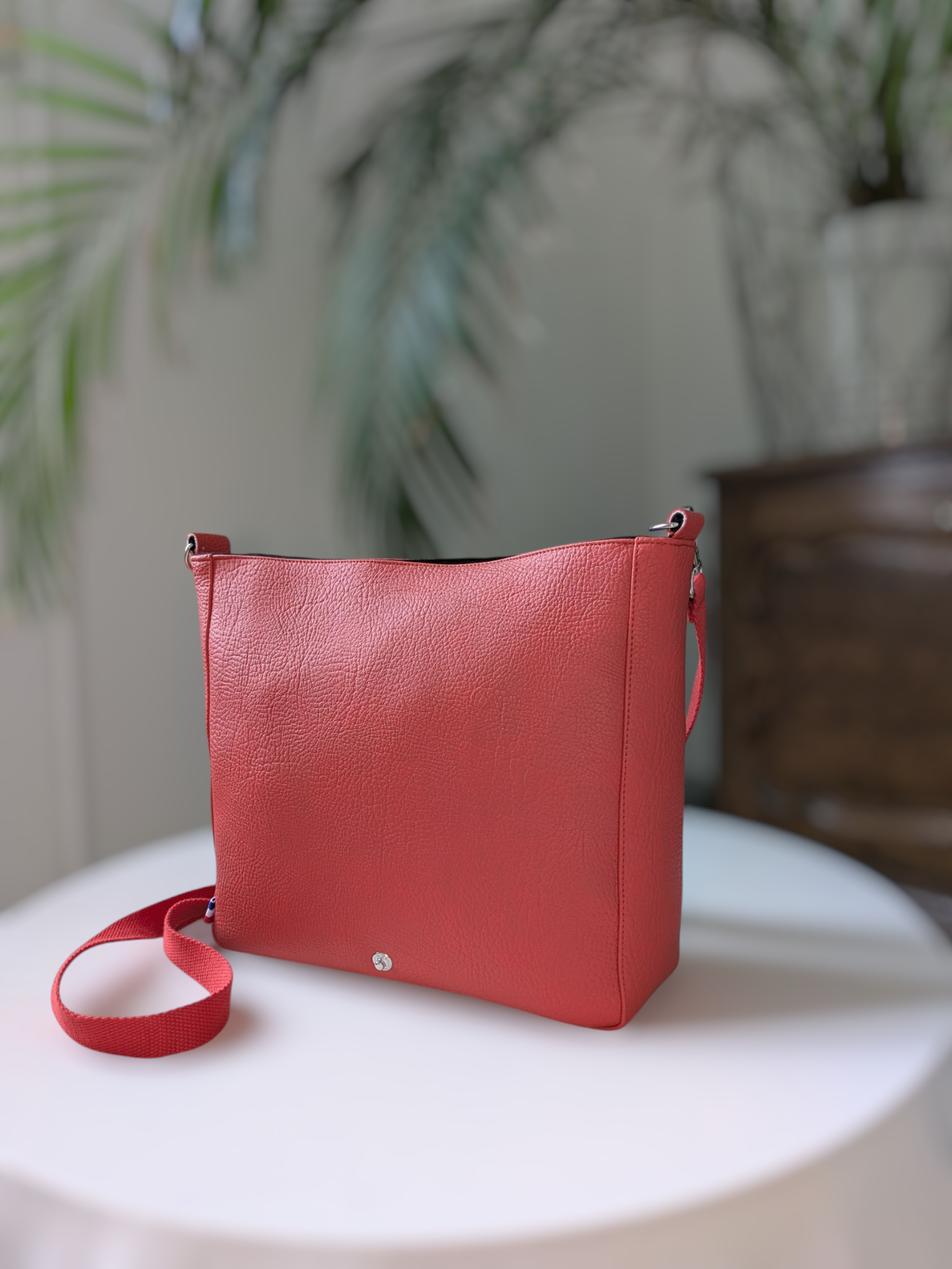 Sac besace à rabat Anne orange