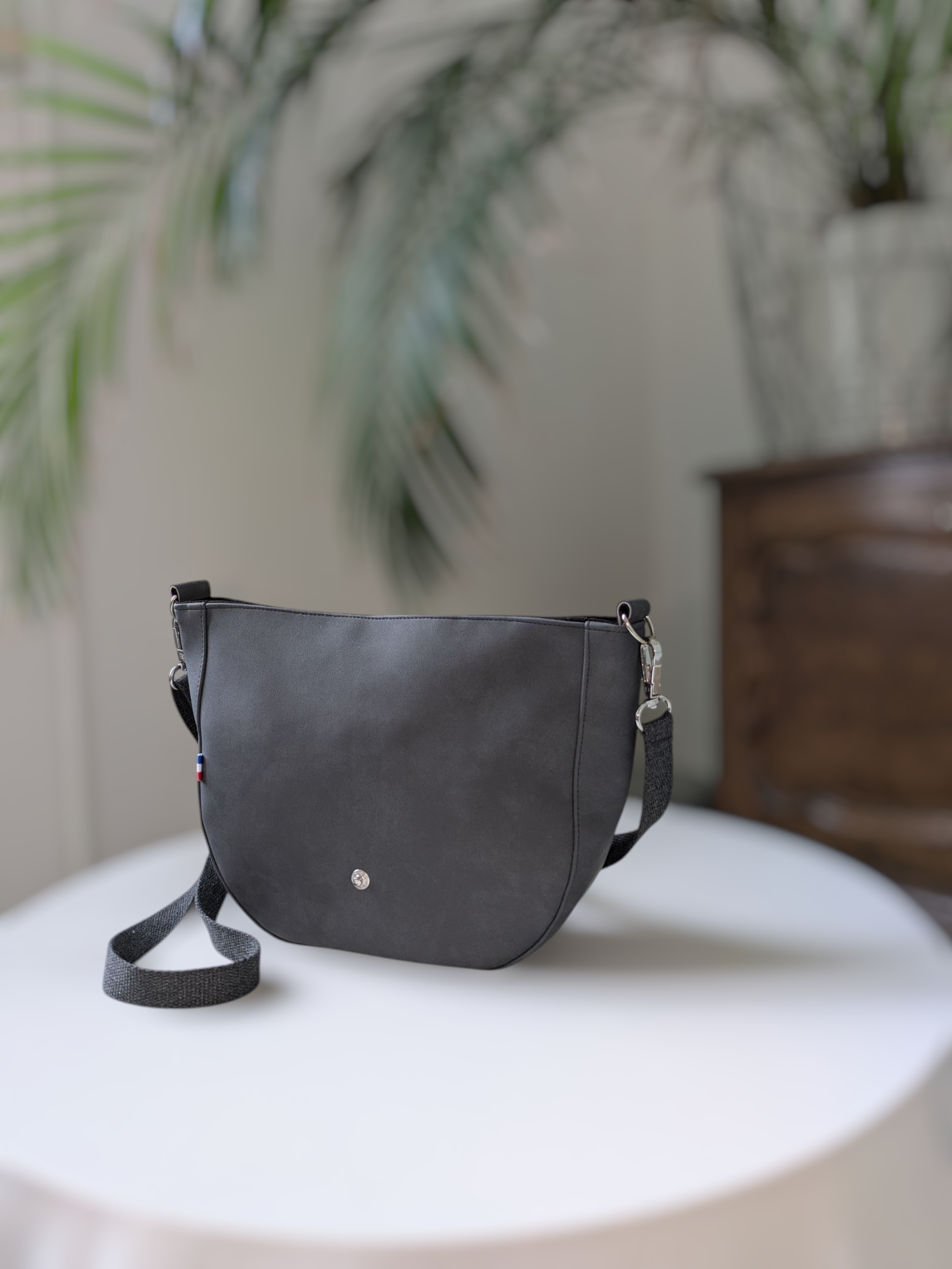 Sac mini besace Céline gris orage