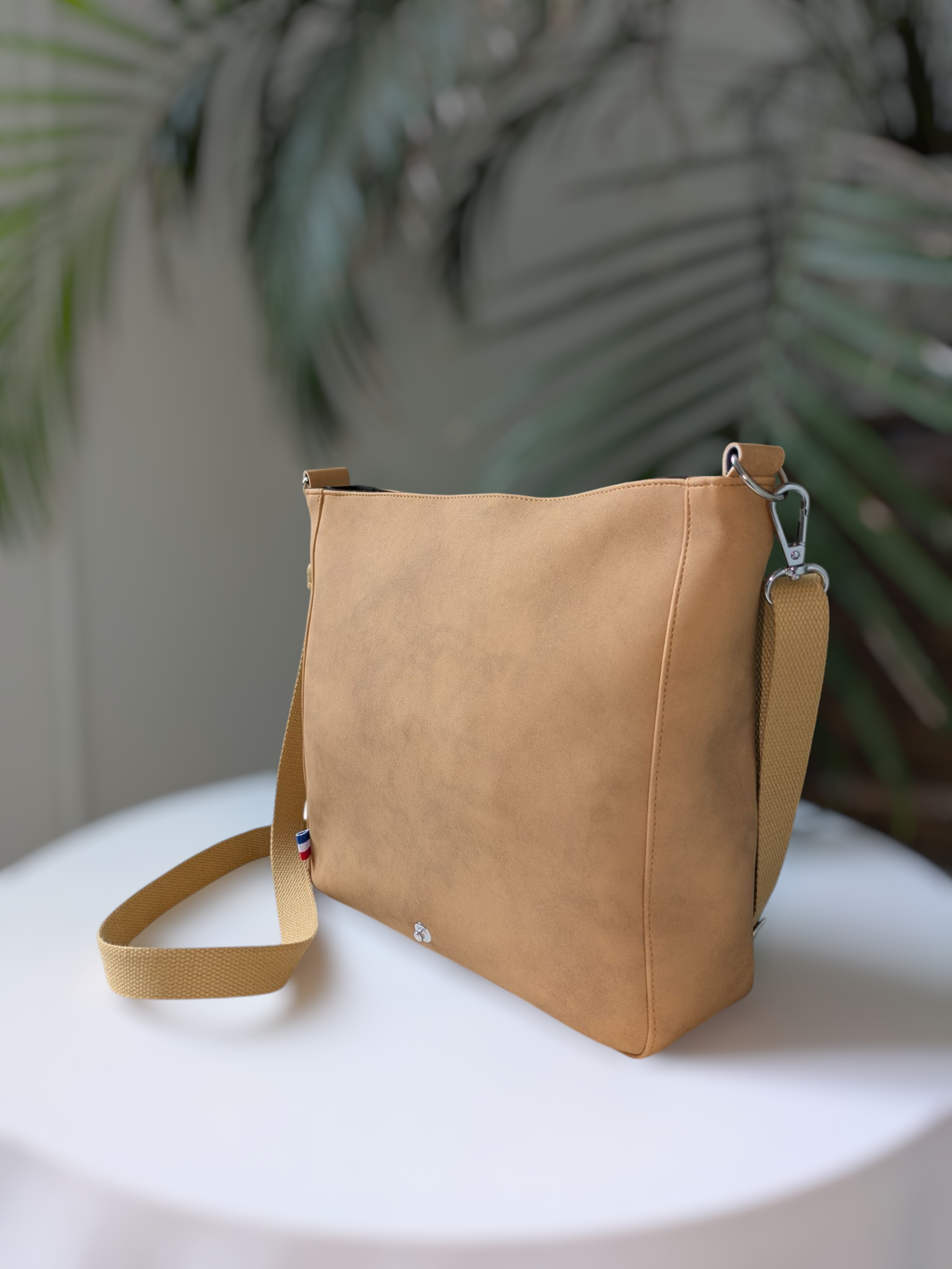 Sac besace à rabat Anne jaune