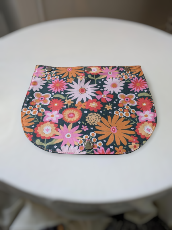 Petit rabat Flower pop pour sac besace Celine et Christine
