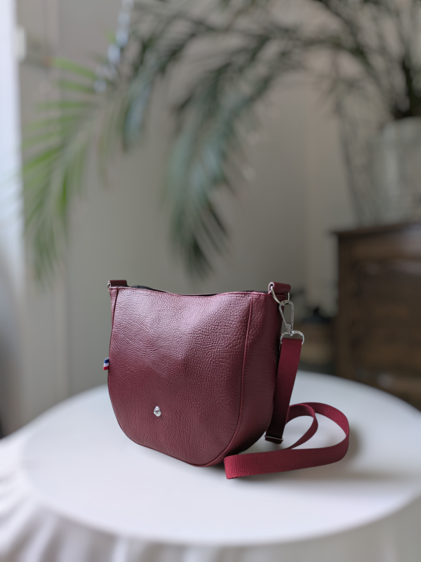 Sac mini besace Céline bordeaux