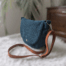 sac interchangeable velours bleu