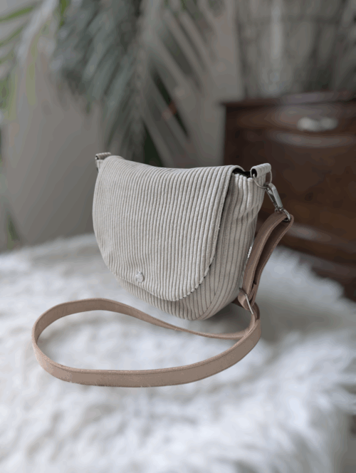 sac interchangeable velours beige